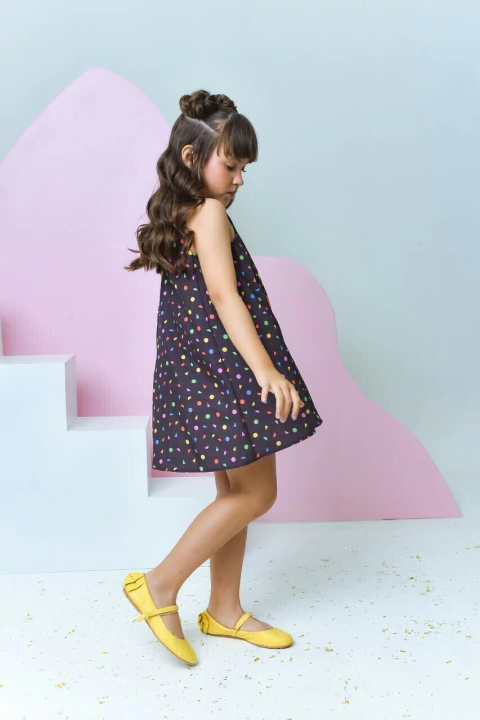 Vestido Larissa Preto Frutas