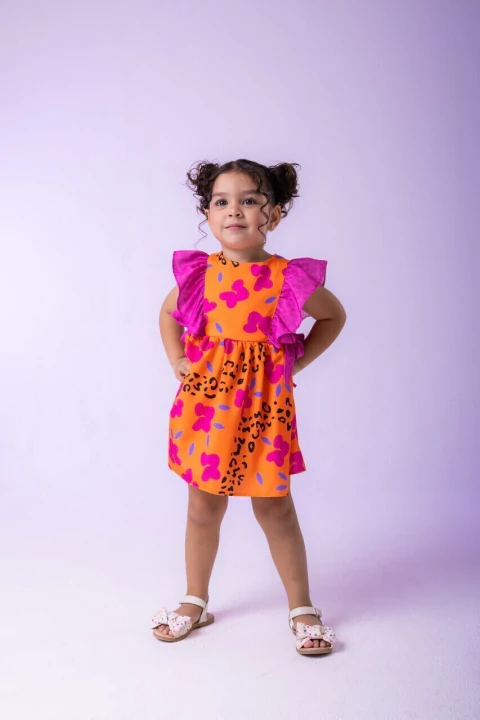 Vestido Masha Baby Laranja