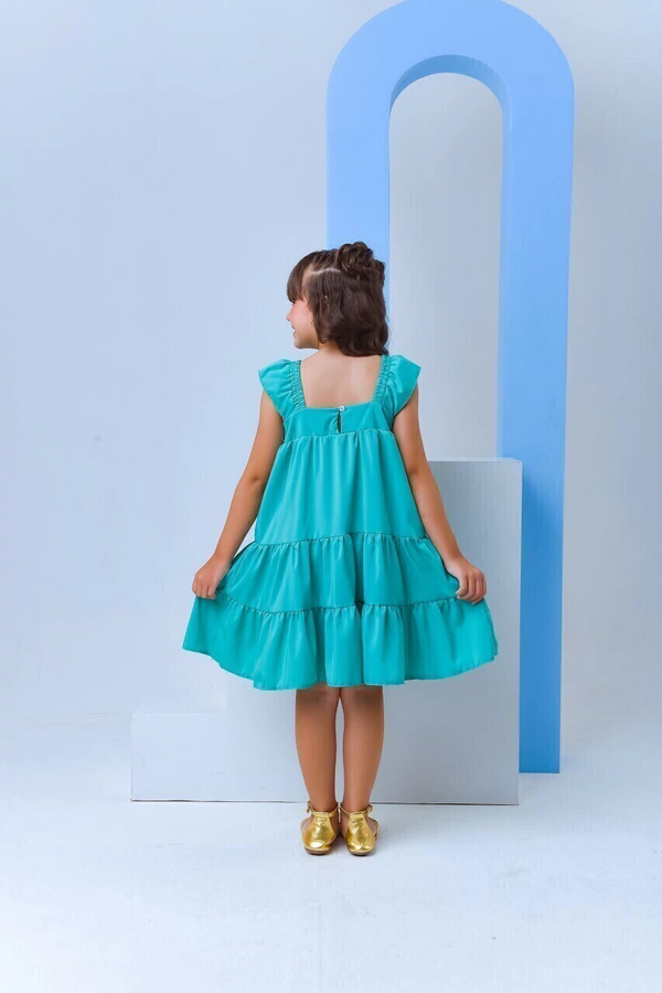 Vestido Babi Verde Tiffany