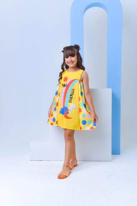 Vestido Larissa Amarelo Energia