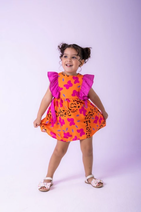 Vestido Masha Baby Laranja