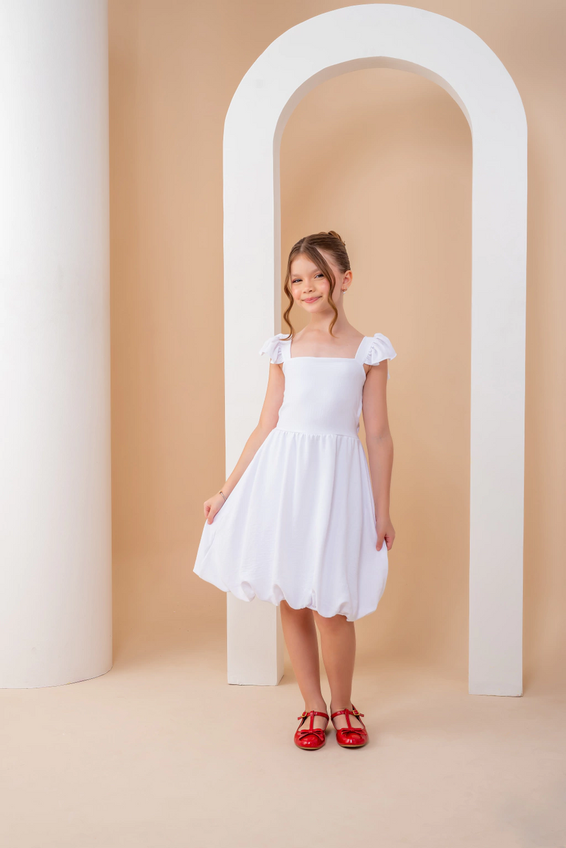 Vestido Balonê branco